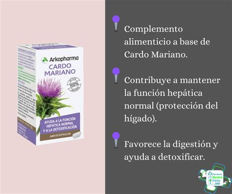 May 27, 2021 · 6. ¿Para qué sirve el Cardo mariano? - Farmacia Rastro