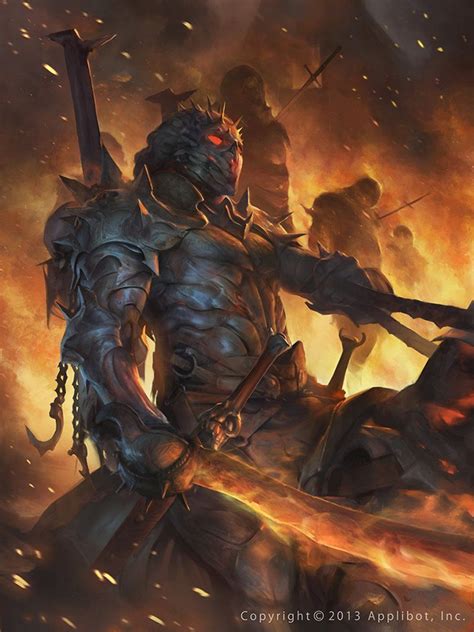 Demon Knight Stepan Alekseev Dark Fantasy Art Fantasy Monster