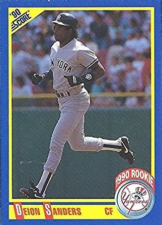 And even with the small number that are out there, most are not in top. DEION SANDERS ROOKIE CARD - 1990 SCORE BASEBALL CARD #586 (NEW YORK YANKEES) FREE SHIPPING at ...