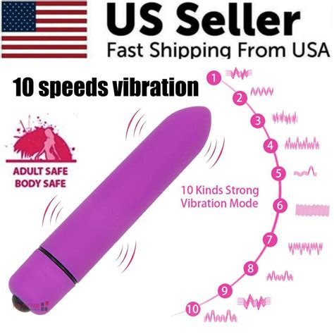 Waterproof Vibrator Bullet Dildo Anal G Spot Massager Stick Sex Toys For Women