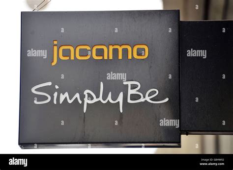 Shop Sign Stock A Shop Sign For Jacamo Simplybe In Oxford Street