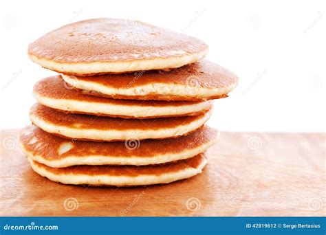 Stack Of Pancakes Stock Photo Image Of Board Tasty 42819612