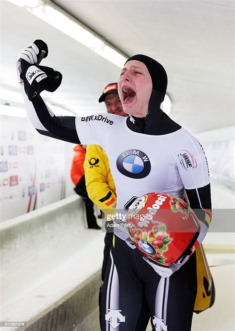 Tina Hermann Of Germany Celebrates Victory In The Womens Skeleton On News Photo Getty Images