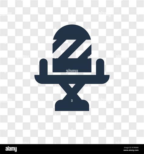Director Chair Vector Icon Isolated On Transparent Background Director