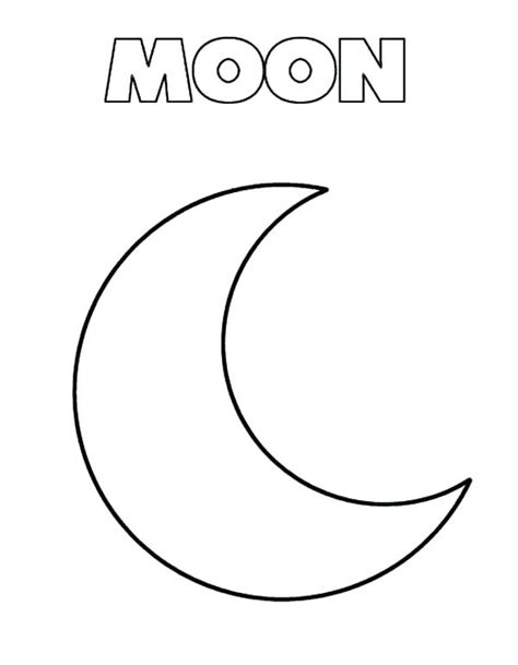 Full Moon Coloring Pages At Free Printable Colorings