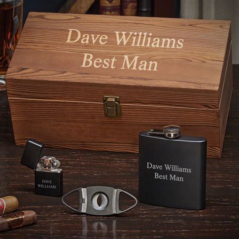 Take a look at this adorable tie pin which comes engraved with a special message in your own handwriting. The Essentials Personalized Gift Box for Men