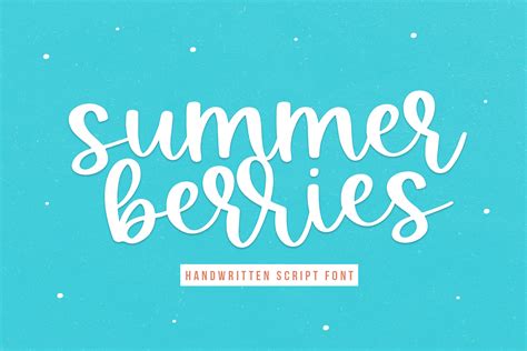 Summer Berries Handwritten Script Font By Ka Designs Thehungryjpeg