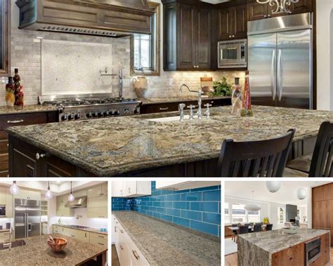 Golden Granite Countertops For A Warm And Glowing Kitchen