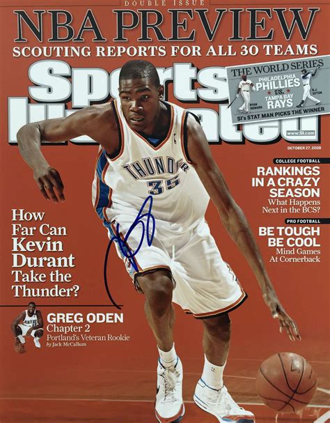 Lot Detail Kevin Durant In Person Signed X Color Photo Si