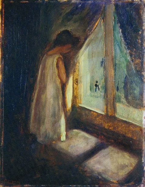The Girl By The Window Edvard Munch Artwork On Useum