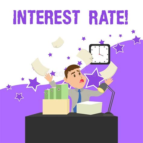 Text Sign Showing Interest Rate Conceptual Photo Percentage Of