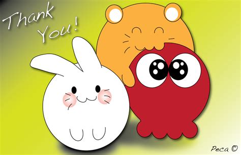 Cute Thank You Card By Peca06 On Deviantart