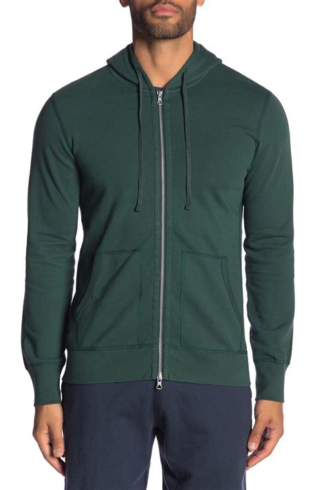 Reigning Champ Cotton Lightweight Full Zip Hoodie In Green For Men Lyst