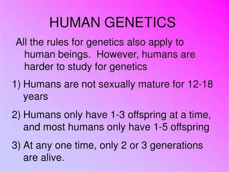 Ppt Human Genetics Powerpoint Presentation Free Download Id6305659