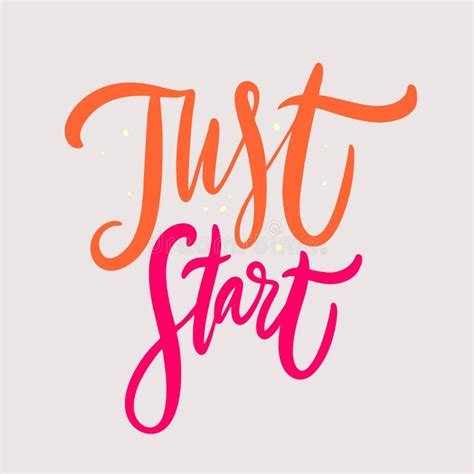 Just Go For It Hand Drawn Vector Lettering Motivational Inspirational