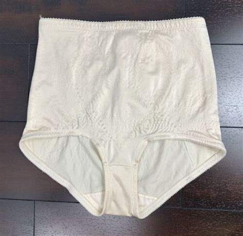 vintage nylon panties sheer granny panties sissy panty shaper girdle beige ebay