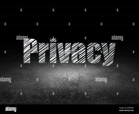 Security Concept Privacy In Grunge Dark Room Stock Photo Alamy