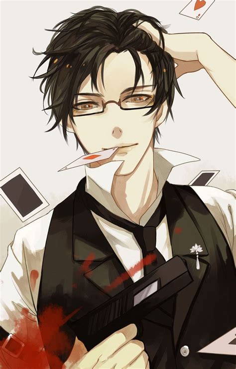 Best 25 Anime Guys With Glasses Ideas On Pinterest