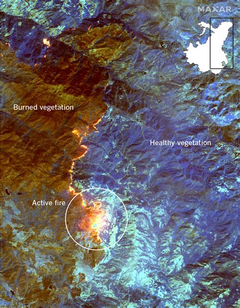 Satellite Photos Of The Kincade Fire Threatening Californias Vineyards