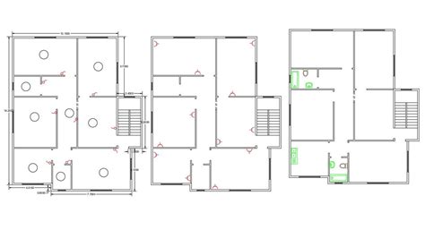 1800 Square Feet 3 Bhk House Plan Design Cadbull