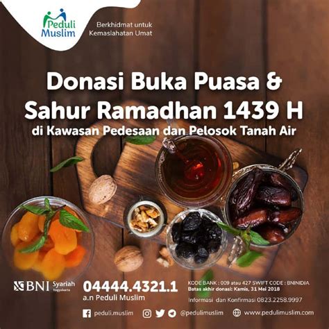 Program Buka Puasa And Sahur Ramadhan 1439