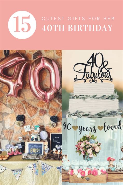 It's easier said than done we get that not everybody enjoys it, thrives from it and lives it like we do, so we're here to make your life easier with specific 40th birthday presents for. 40th Birthday Gift Ideas for Women- 15 Surprising Gift ...