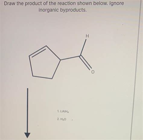 Solved Draw The Product Of The Reaction Shown Below Ignore
