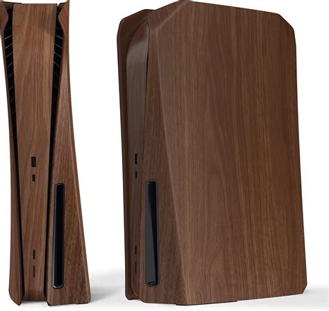 Extremerate Excover Wood Grain Top Bottom Cover Compatible With Ps5