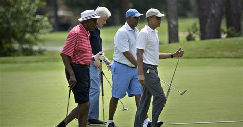 Obama Power Foursome Hits Links Before Vernon Jordan Soiree First