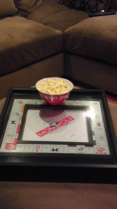 Shadow box coffee table coffee table tray tray tables recycled furniture recycled art repurposed monopoly crafts outdoor games for preschoolers 50th birthday party games. Monopoly board coffee table tray. Game put in shadow box ...