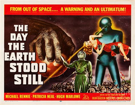 The Day The Earth Stood Still Cult Classic Sci Fi Movie Wall Art