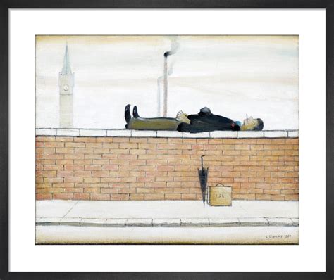 Man Lying On A Wall Art Print By L S Lowry King Mcgaw