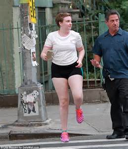 Lena Dunham Displays Legs In Shorts As She Films Girls In New York