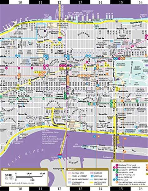 Buy Streetwise Manhattan Map Laminated City Street Map Of Manhattan