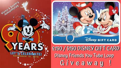 Visa gift cards , for example, can be. Mickey Mouse 90 / ** CLOSED ** GIFT CARD GIVE AWAY LOOP ...