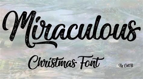 Miraculous Christmas Font Dafont Free