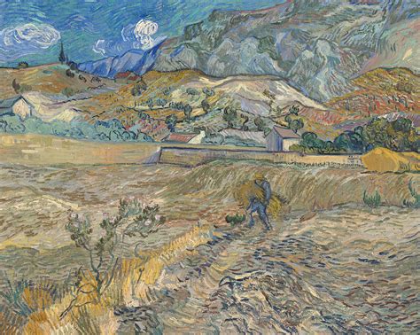 Landscape At Saint Remy Painting By Vincent Van Gogh Fine Art America