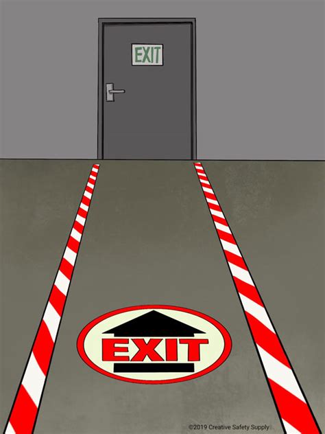What Floor Marking Can I Use For Emergency Exits And Evacuation Routes