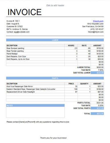 Housing Society Maintenance Bill Format In Excel Free Download 7