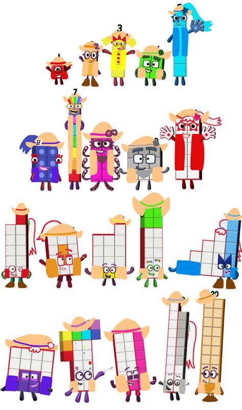 Numberblocks As Cowboys And Cowgirls By Alexiscurry On Deviantart