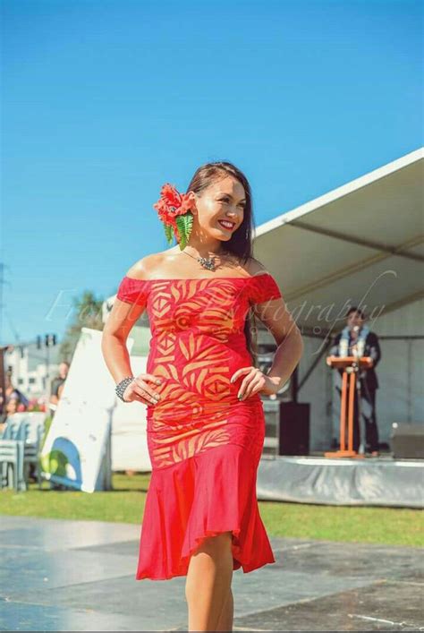 Cook Island Style Polynesian Dress Island Dress Island Outfit