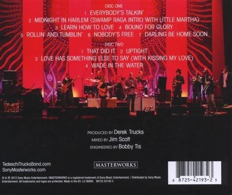 Everybodys Talkin Live Tedeschi Trucks Band Cd Album Muziek