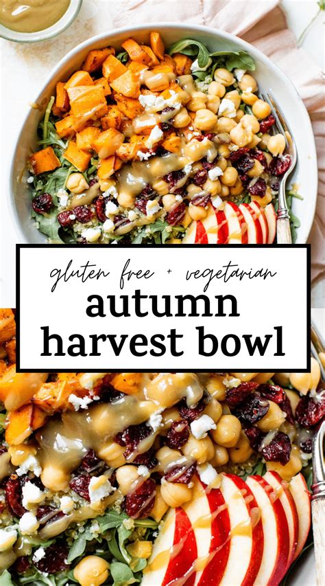 The Best Autumn Harvest Bowl Made With Arugula Quinoa Chickpeas