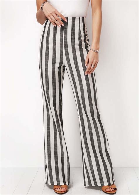 high waist vertical stripe flare pants usd 31 11 striped flare pants pants