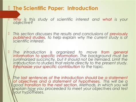 Writing Scientific Paper Introduction Length