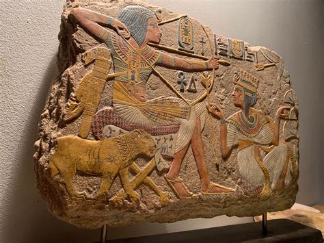 Egyptian Art Relief Sculpture Tutankhamun Tutankhamen And His Queen