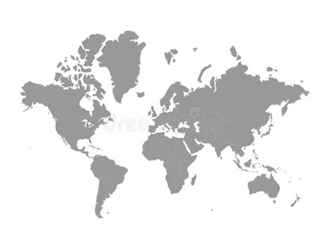 World Map Stock Vector Illustration Stock Illustration Illustration