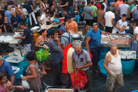 Fish Market Catania Editorial Stock Image Image Of Street 61335924