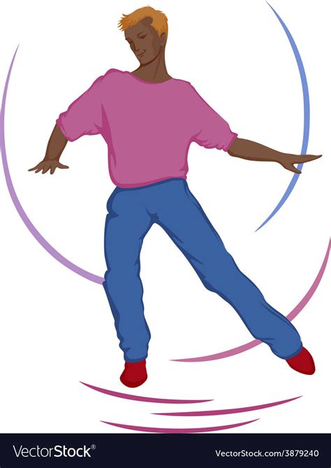 Dancing Guy Royalty Free Vector Image Vectorstock