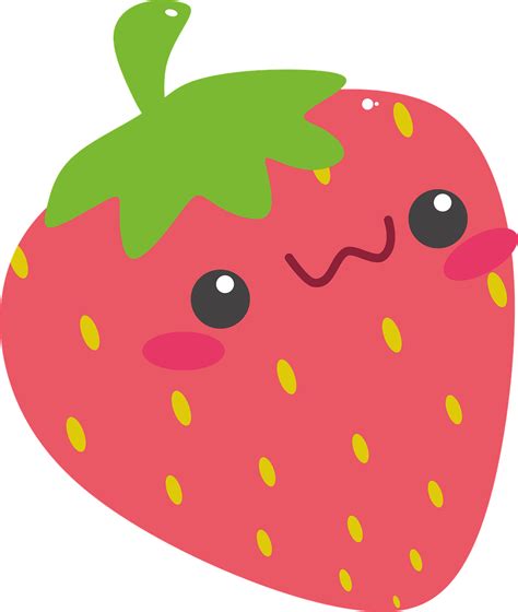Kawaii clipart strawberry, Kawaii strawberry Transparent FREE for ...